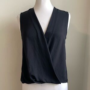 Rag & Bone Victor Sleeveless Black Blouse XS